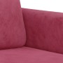 Red velvet 3-piece sofa set by , Sofas - Ref: Foro24-3202028, Price: 576,06 €, Discount: %