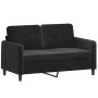 2-teilige Sofagarnitur aus schwarzem Samt mit Kissen von , Sofas - Ref: Foro24-3201999, Preis: 472,00 €, Rabatt: %