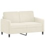 Cream velvet 2-piece sofa set with cushions by , Sofas - Ref: Foro24-3202002, Price: 451,75 €, Discount: %