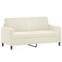 Cream velvet 2-piece sofa set with cushions by , Sofas - Ref: Foro24-3202002, Price: 451,75 €, Discount: %