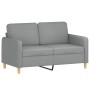 Sofagarnitur mit Kissen 3-teilig aus hellgrauem Stoff von , Sofas - Ref: Foro24-3202054, Preis: 688,14 €, Rabatt: %