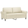 Cream synthetic leather 2-piece sofa set with cushions by , Sofas - Ref: Foro24-3202151, Price: 476,11 €, Discount: %