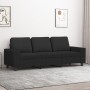 Sofá de 3 plazas de tela negro 180 cm de , Sofás - Ref: Foro24-359403, Precio: 335,85 €, Descuento: %