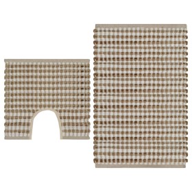 Handwoven bath mat made of jute and natural and white fabric by vidaXL, Rugs and bath mats - Ref: Foro24-133219, Price: 21,25...