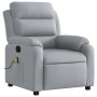 Sillón reclinable de masaje de tela gris claro de , Sillones - Ref: Foro24-373474, Precio: 238,89 €, Descuento: %