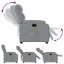 Light Gray Fabric Massage Recliner by , Armchairs - Ref: Foro24-373474, Price: 196,09 €, Discount: %