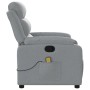 Light Gray Fabric Massage Recliner by , Armchairs - Ref: Foro24-373474, Price: 196,09 €, Discount: %