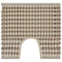 Handwoven bath mat made of jute and natural and white fabric by vidaXL, Rugs and bath mats - Ref: Foro24-133219, Price: 22,48...