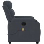 Sillón de masaje reclinable de terciopelo gris oscuro de , Sillones - Ref: Foro24-373512, Precio: 241,93 €, Descuento: %