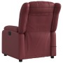 Sillón de masaje reclinable cuero sintético rojo tinto de , Sillones - Ref: Foro24-373571, Precio: 255,29 €, Descuento: %