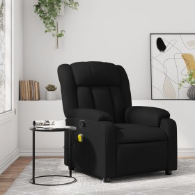 Black synthetic leather reclining massage chair by , Armchairs - Ref: Foro24-373567, Price: 218,47 €, Discount: %