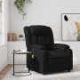 Black synthetic leather reclining massage chair by , Armchairs - Ref: Foro24-373567, Price: 205,07 €, Discount: %