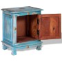 Mesita de noche de madera maciza de mango azul de vidaXL, Mesitas de noche - Ref: Foro24-243970, Precio: 123,94 €, Descuento: %