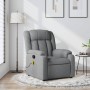 Light Gray Fabric Massage Recliner by , Armchairs - Ref: Foro24-373586, Price: 250,34 €, Discount: %