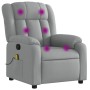 Light Gray Fabric Massage Recliner by , Armchairs - Ref: Foro24-373586, Price: 250,34 €, Discount: %