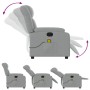 Light Gray Fabric Massage Recliner by , Armchairs - Ref: Foro24-373586, Price: 250,34 €, Discount: %