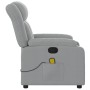 Light Gray Fabric Massage Recliner by , Armchairs - Ref: Foro24-373586, Price: 250,34 €, Discount: %