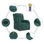 Sillón de masaje reclinable de tela verde oscuro de , Sillones - Ref: Foro24-373592, Precio: 240,09 €, Descuento: %