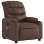 Sillón de masaje reclinable cuero sintético marrón de , Sillones - Ref: Foro24-374142, Precio: 231,87 €, Descuento: %