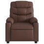 Sillón de masaje reclinable cuero sintético marrón de , Sillones - Ref: Foro24-374142, Precio: 231,87 €, Descuento: %