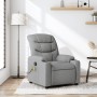 Light Gray Fabric Massage Recliner by , Armchairs - Ref: Foro24-374156, Price: 243,71 €, Discount: %