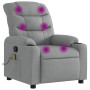 Light Gray Fabric Massage Recliner by , Armchairs - Ref: Foro24-374156, Price: 243,71 €, Discount: %