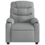 Sillón reclinable de masaje de tela gris claro de , Sillones - Ref: Foro24-374156, Precio: 243,71 €, Descuento: %