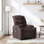 Dark Brown Fabric Reclining Massage Chair by , Armchairs - Ref: Foro24-374161, Price: 240,62 €, Discount: %