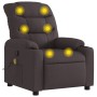 Dark Brown Fabric Reclining Massage Chair by , Armchairs - Ref: Foro24-374161, Price: 238,99 €, Discount: %