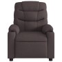 Sillón de masaje reclinable de tela marrón oscuro de , Sillones - Ref: Foro24-374161, Precio: 240,62 €, Descuento: %