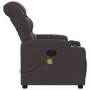 Dark Brown Fabric Reclining Massage Chair by , Armchairs - Ref: Foro24-374161, Price: 238,99 €, Discount: %