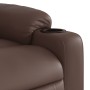 Sillón reclinable de cuero sintético marrón de , Sillones - Ref: Foro24-374135, Precio: 224,99 €, Descuento: %