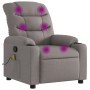 Taupe gray fabric reclining massage chair by , Armchairs - Ref: Foro24-374163, Price: 238,99 €, Discount: %