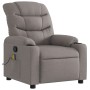 Taupe gray fabric reclining massage chair by , Armchairs - Ref: Foro24-374163, Price: 238,99 €, Discount: %