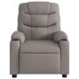 Taupe gray fabric reclining massage chair by , Armchairs - Ref: Foro24-374163, Price: 238,99 €, Discount: %