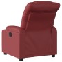 Sillón reclinable de cuero sintético rojo tinto de , Sillones - Ref: Foro24-374137, Precio: 243,39 €, Descuento: %