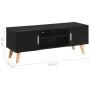 Mueble para el televisor 120x40x46 cm MDF negro de vidaXL, Muebles TV - Ref: Foro24-247308, Precio: 161,83 €, Descuento: %