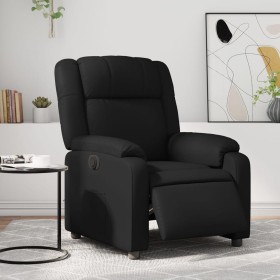 Sillón reclinable eléctrico de cuero sintético negro de , Sillones - Ref: Foro24-3205136, Precio: 258,99 €, Descuento: %