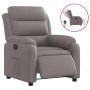 Sillón reclinable eléctrico tela gris taupé de , Sillones - Ref: Foro24-3204964, Precio: 255,62 €, Descuento: %