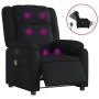 Black synthetic leather electric reclining massage chair by , Armchairs - Ref: Foro24-3205143, Price: 264,19 €, Discount: %