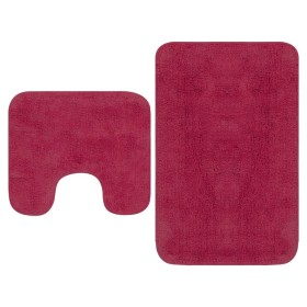 Set of 2 fuchsia fabric bath mats by vidaXL, Rugs and bath mats - Ref: Foro24-133234, Price: 21,03 €, Discount: %