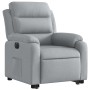 Sillón eléctrico reclinable elevable de tela gris claro de , Sillones - Ref: Foro24-3205004, Precio: 321,85 €, Descuento: %