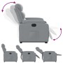 Light Gray Fabric Electric Liftable Recliner Chair by , Armchairs - Ref: Foro24-3205004, Price: 321,85 €, Discount: %