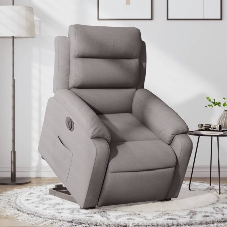 Sillón eléctrico reclinable elevable de tela gris taupe de , Sillones - Ref: Foro24-3205012, Precio: 316,08 €, Descuento: %