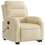 Electric reclining lift massage chair in cream fabric by , Armchairs - Ref: Foro24-3205025, Price: 331,99 €, Discount: %