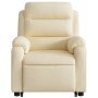 Electric reclining lift massage chair in cream fabric by , Armchairs - Ref: Foro24-3205025, Price: 331,99 €, Discount: %