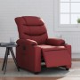 Sillón reclinable eléctrico de cuero sintético rojo tinto de , Sillones - Ref: Foro24-3206589, Precio: 277,78 €, Descuento: %