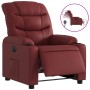 Sillón reclinable eléctrico de cuero sintético rojo tinto de , Sillones - Ref: Foro24-3206589, Precio: 277,78 €, Descuento: %