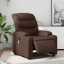 Brown synthetic leather electric reclining massage chair by , Armchairs - Ref: Foro24-3206594, Price: 269,77 €, Discount: %