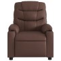 Brown synthetic leather electric reclining massage chair by , Armchairs - Ref: Foro24-3206594, Price: 269,77 €, Discount: %